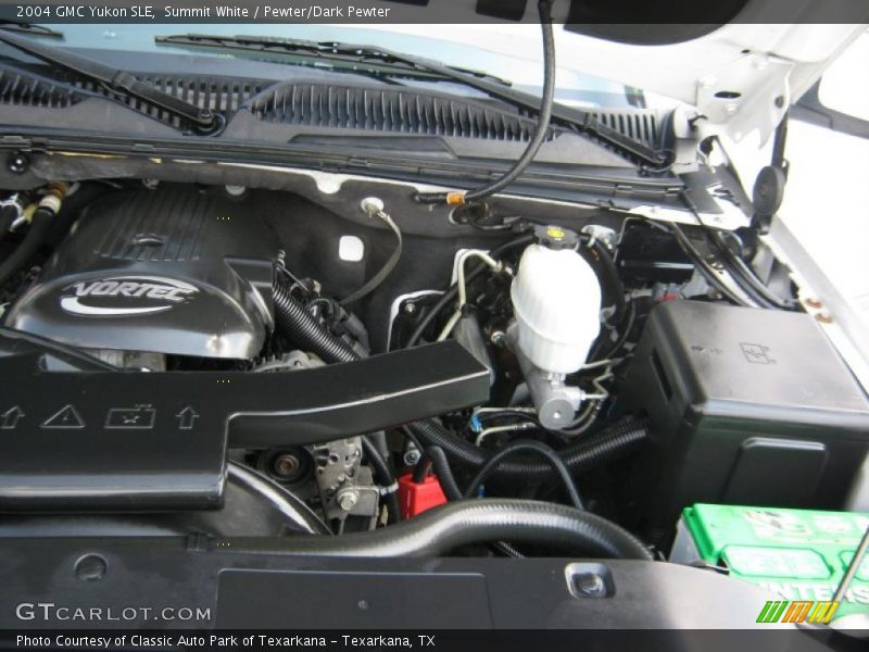 Summit White / Pewter/Dark Pewter 2004 GMC Yukon SLE