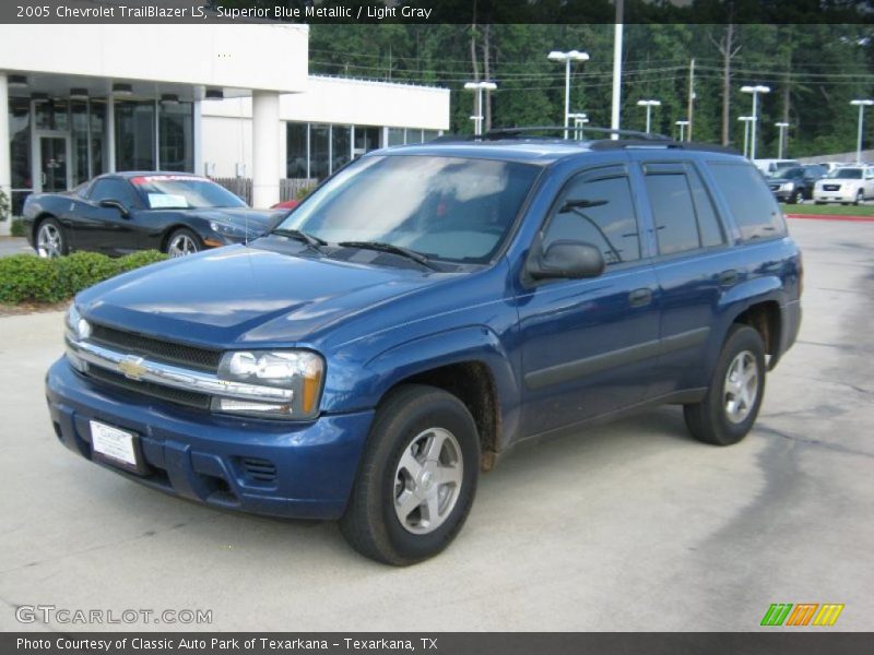 Superior Blue Metallic / Light Gray 2005 Chevrolet TrailBlazer LS