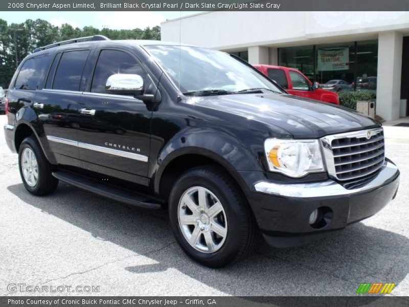 Brilliant Black Crystal Pearl / Dark Slate Gray/Light Slate Gray 2008 Chrysler Aspen Limited