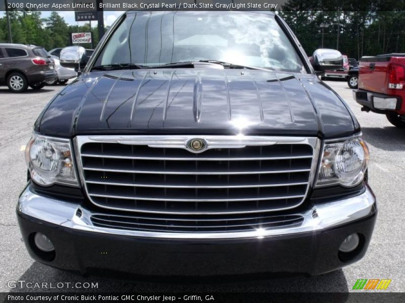 Brilliant Black Crystal Pearl / Dark Slate Gray/Light Slate Gray 2008 Chrysler Aspen Limited