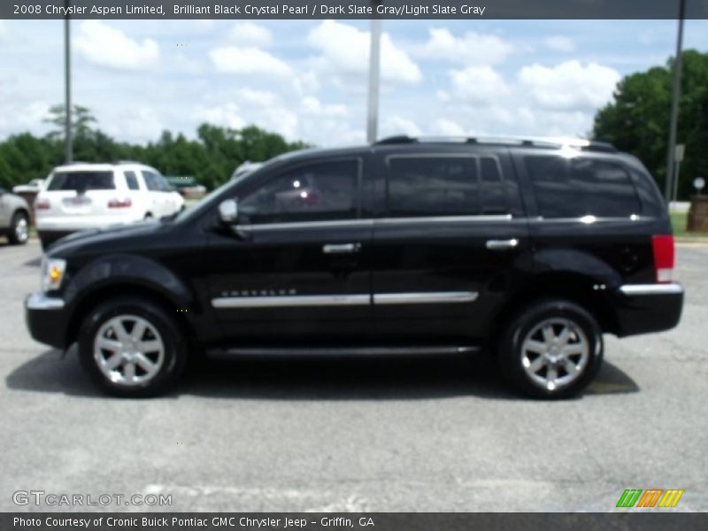 Brilliant Black Crystal Pearl / Dark Slate Gray/Light Slate Gray 2008 Chrysler Aspen Limited