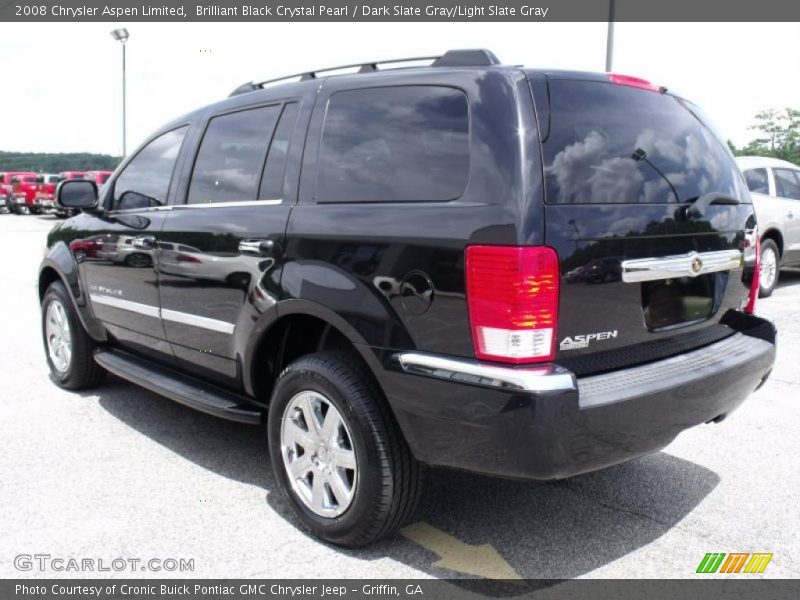 Brilliant Black Crystal Pearl / Dark Slate Gray/Light Slate Gray 2008 Chrysler Aspen Limited