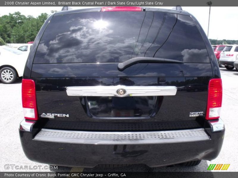 Brilliant Black Crystal Pearl / Dark Slate Gray/Light Slate Gray 2008 Chrysler Aspen Limited