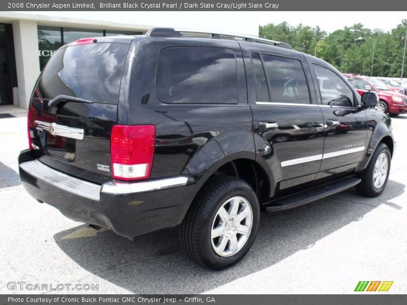 Brilliant Black Crystal Pearl / Dark Slate Gray/Light Slate Gray 2008 Chrysler Aspen Limited