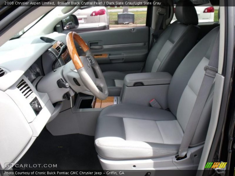 Brilliant Black Crystal Pearl / Dark Slate Gray/Light Slate Gray 2008 Chrysler Aspen Limited