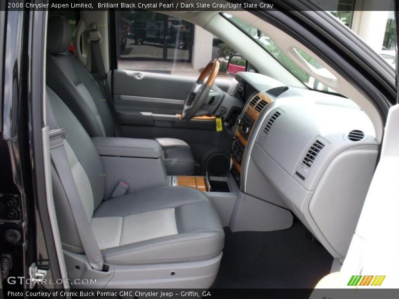 Brilliant Black Crystal Pearl / Dark Slate Gray/Light Slate Gray 2008 Chrysler Aspen Limited