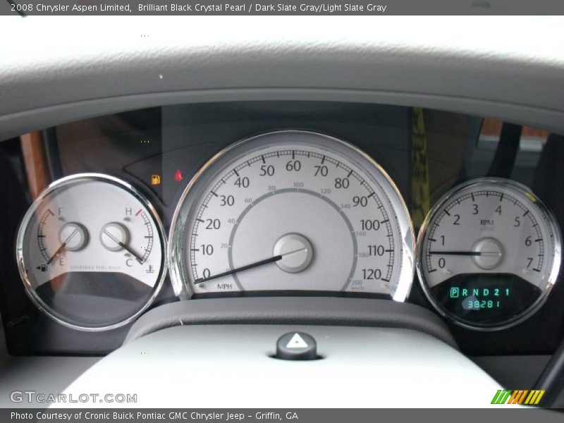 Brilliant Black Crystal Pearl / Dark Slate Gray/Light Slate Gray 2008 Chrysler Aspen Limited