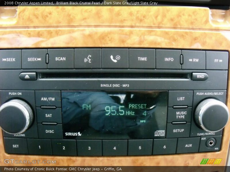 Brilliant Black Crystal Pearl / Dark Slate Gray/Light Slate Gray 2008 Chrysler Aspen Limited