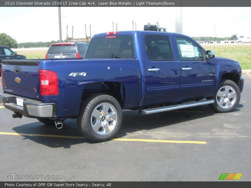 Laser Blue Metallic / Light Titanium/Ebony 2010 Chevrolet Silverado 1500 LT Crew Cab 4x4
