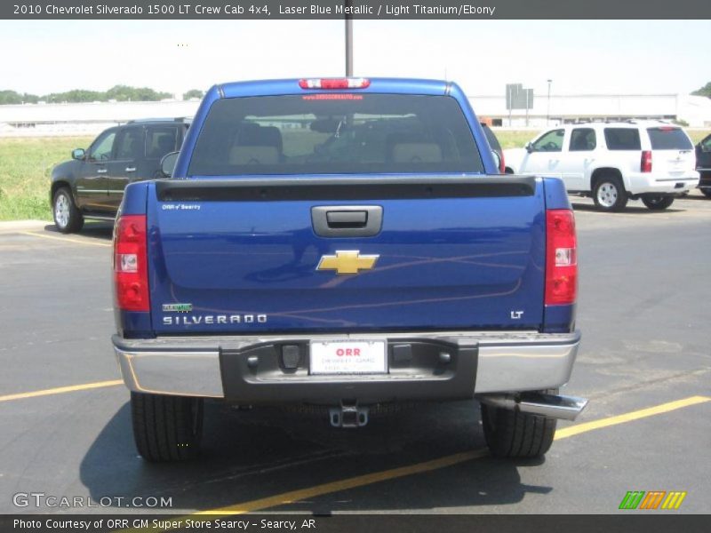 Laser Blue Metallic / Light Titanium/Ebony 2010 Chevrolet Silverado 1500 LT Crew Cab 4x4