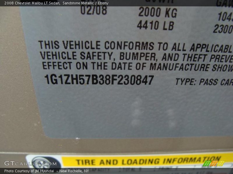Sandstone Metallic / Ebony 2008 Chevrolet Malibu LT Sedan