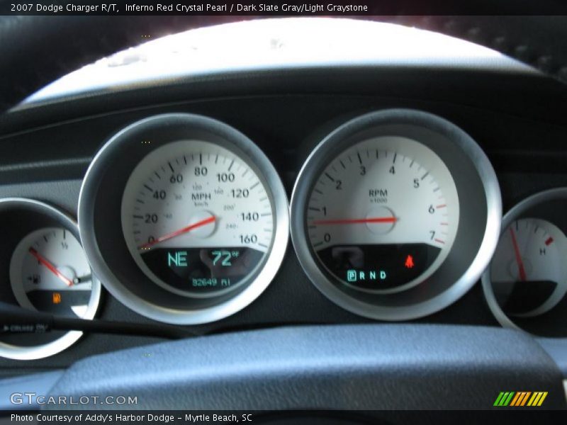 Inferno Red Crystal Pearl / Dark Slate Gray/Light Graystone 2007 Dodge Charger R/T