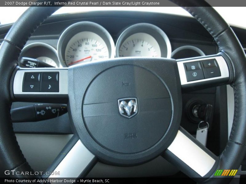 Inferno Red Crystal Pearl / Dark Slate Gray/Light Graystone 2007 Dodge Charger R/T