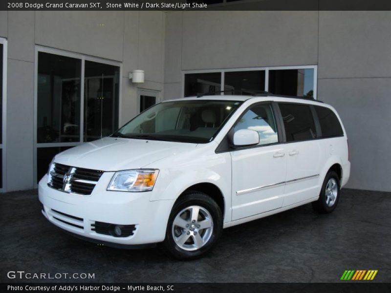 Stone White / Dark Slate/Light Shale 2008 Dodge Grand Caravan SXT