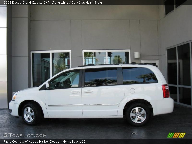 Stone White / Dark Slate/Light Shale 2008 Dodge Grand Caravan SXT