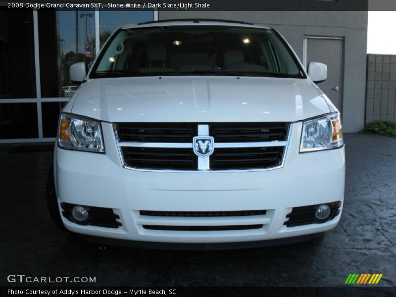 Stone White / Dark Slate/Light Shale 2008 Dodge Grand Caravan SXT