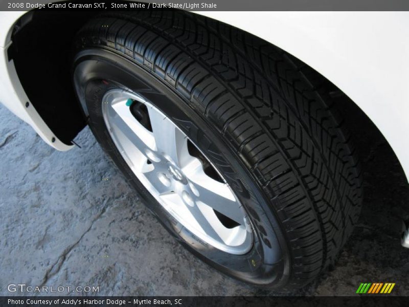 Stone White / Dark Slate/Light Shale 2008 Dodge Grand Caravan SXT