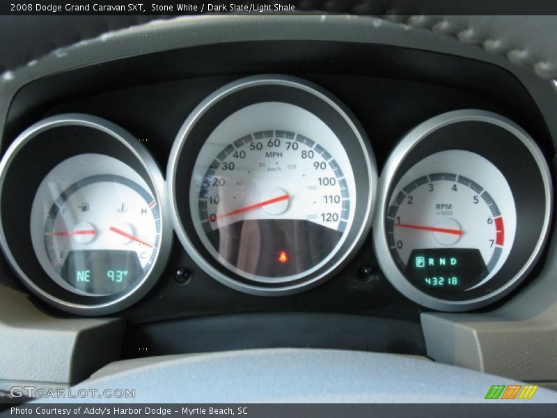 Stone White / Dark Slate/Light Shale 2008 Dodge Grand Caravan SXT