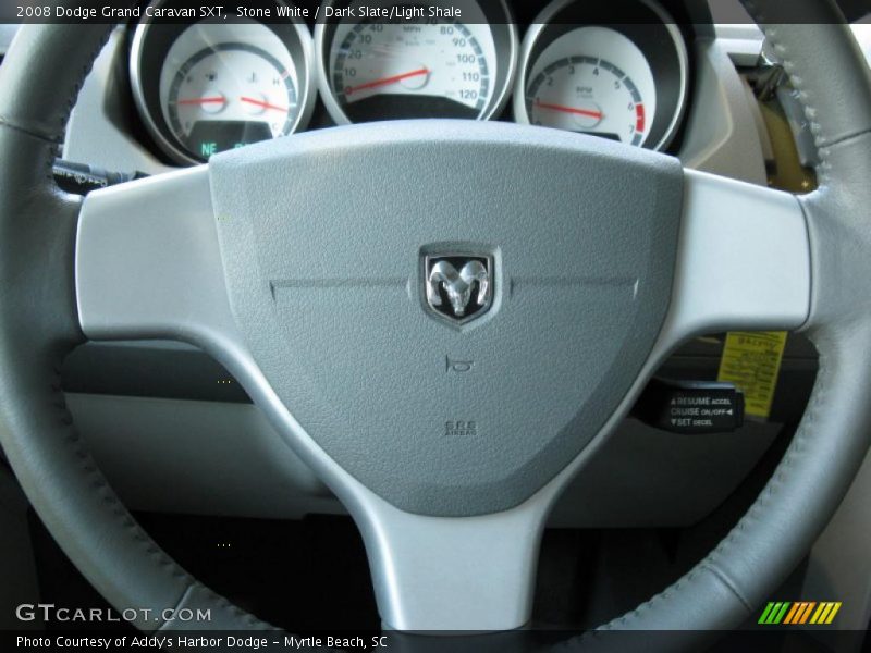 Stone White / Dark Slate/Light Shale 2008 Dodge Grand Caravan SXT