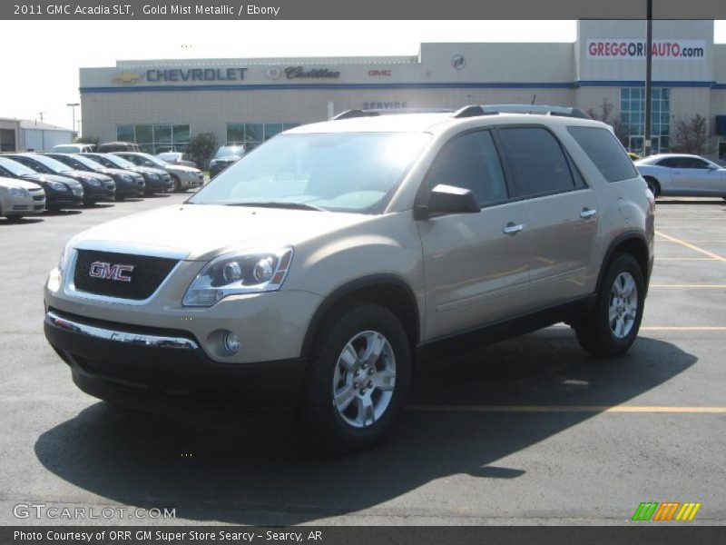 Gold Mist Metallic / Ebony 2011 GMC Acadia SLT
