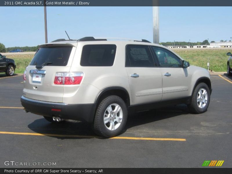 Gold Mist Metallic / Ebony 2011 GMC Acadia SLT