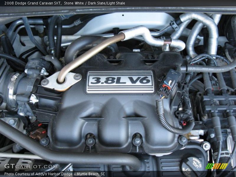 Stone White / Dark Slate/Light Shale 2008 Dodge Grand Caravan SXT