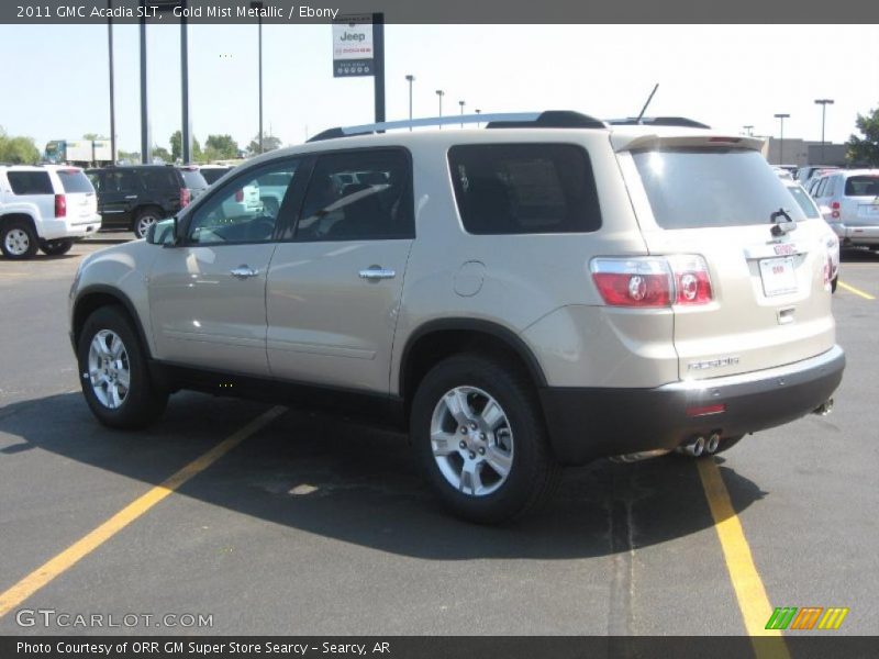 Gold Mist Metallic / Ebony 2011 GMC Acadia SLT