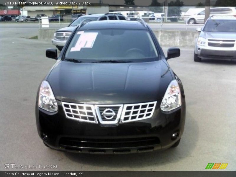 Wicked Black / Black 2010 Nissan Rogue SL AWD