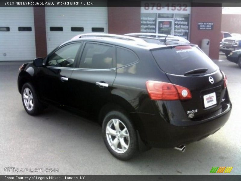 Wicked Black / Black 2010 Nissan Rogue SL AWD