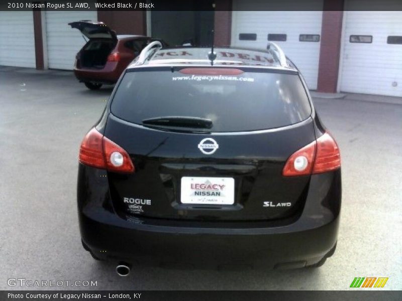 Wicked Black / Black 2010 Nissan Rogue SL AWD