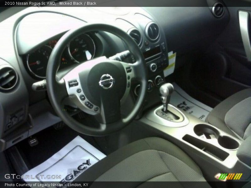 Wicked Black / Black 2010 Nissan Rogue SL AWD