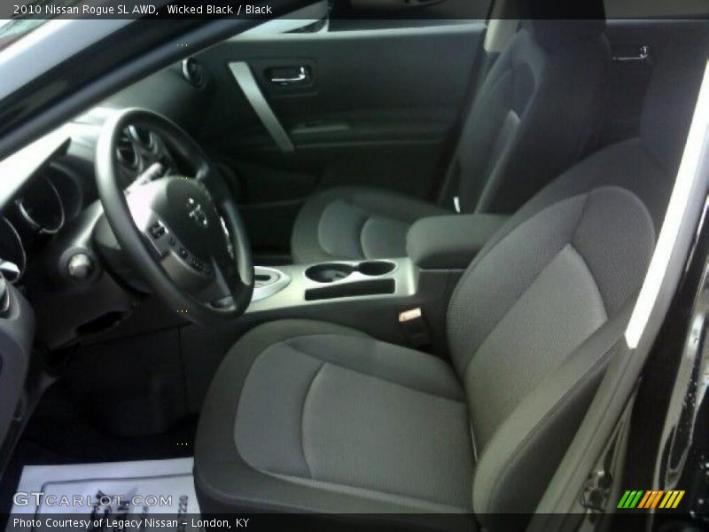 Wicked Black / Black 2010 Nissan Rogue SL AWD