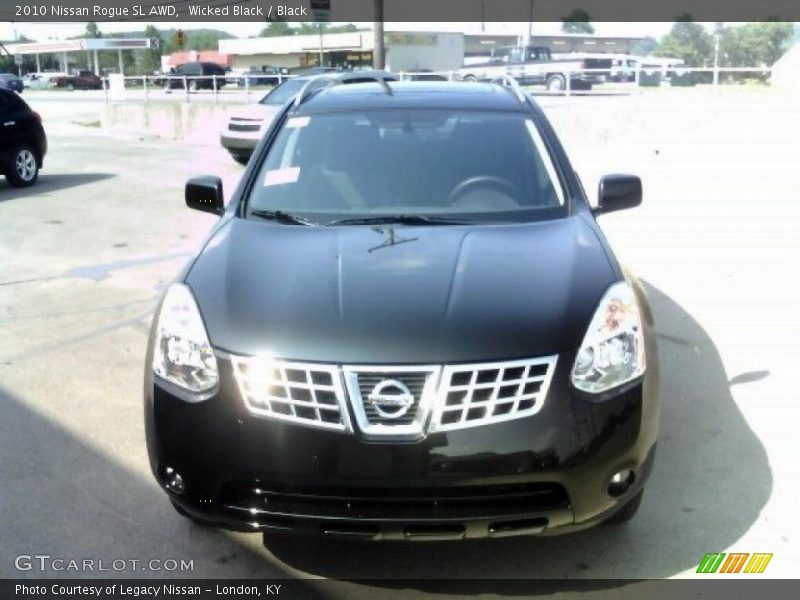 Wicked Black / Black 2010 Nissan Rogue SL AWD