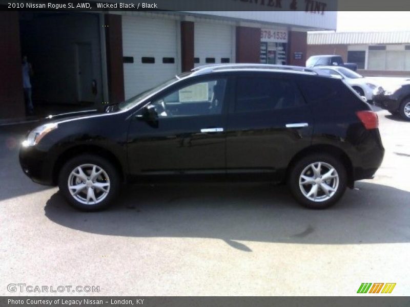 Wicked Black / Black 2010 Nissan Rogue SL AWD