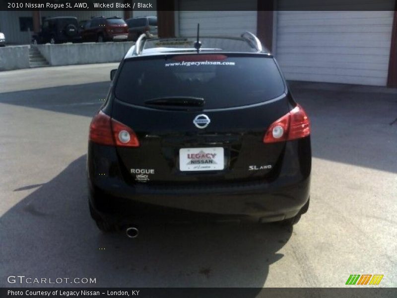 Wicked Black / Black 2010 Nissan Rogue SL AWD