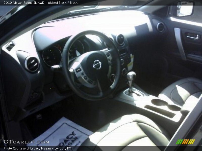 Wicked Black / Black 2010 Nissan Rogue SL AWD