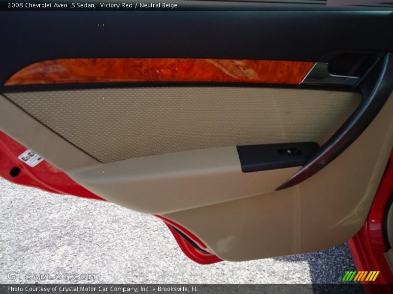 Victory Red / Neutral Beige 2008 Chevrolet Aveo LS Sedan