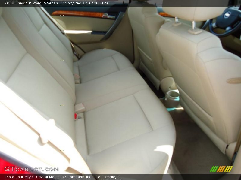 Victory Red / Neutral Beige 2008 Chevrolet Aveo LS Sedan