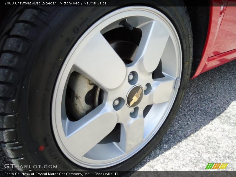 Victory Red / Neutral Beige 2008 Chevrolet Aveo LS Sedan