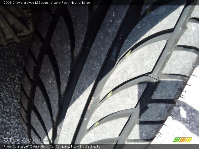 Victory Red / Neutral Beige 2008 Chevrolet Aveo LS Sedan