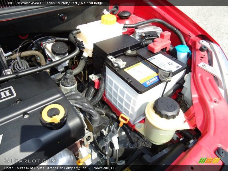 Victory Red / Neutral Beige 2008 Chevrolet Aveo LS Sedan