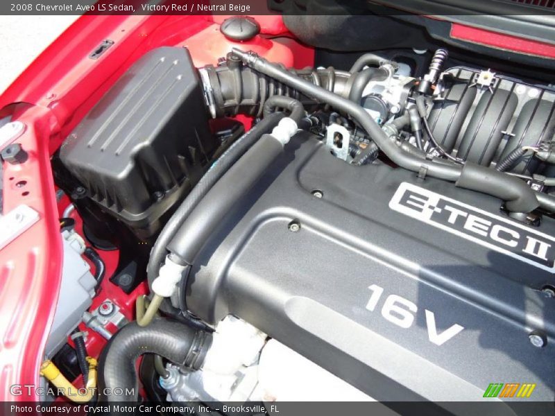 Victory Red / Neutral Beige 2008 Chevrolet Aveo LS Sedan