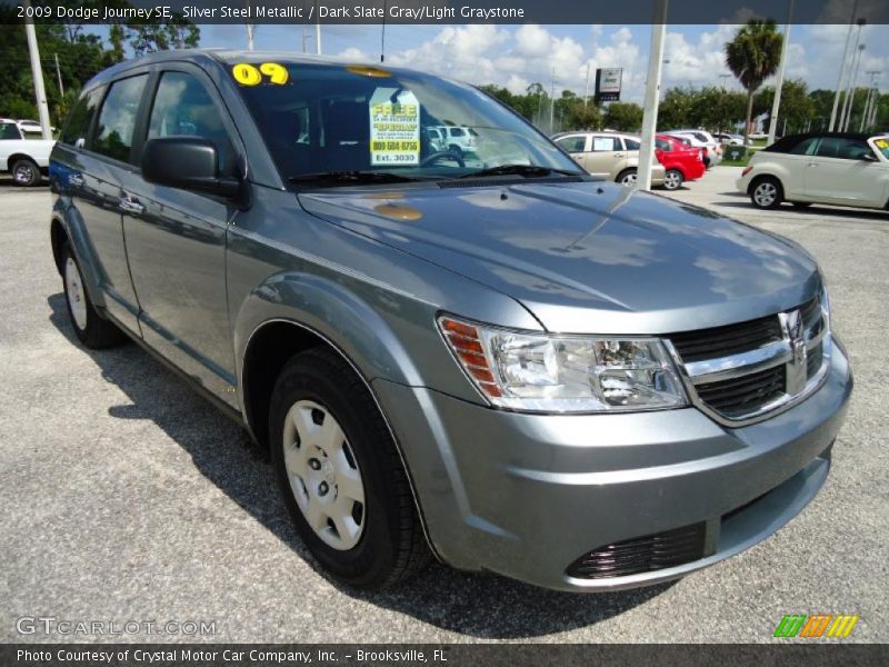 Silver Steel Metallic / Dark Slate Gray/Light Graystone 2009 Dodge Journey SE