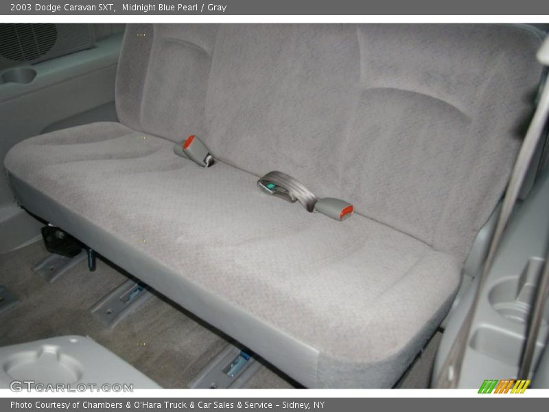 Midnight Blue Pearl / Gray 2003 Dodge Caravan SXT