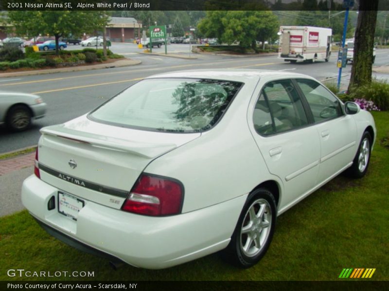 Alpine White Pearl / Blond 2001 Nissan Altima SE