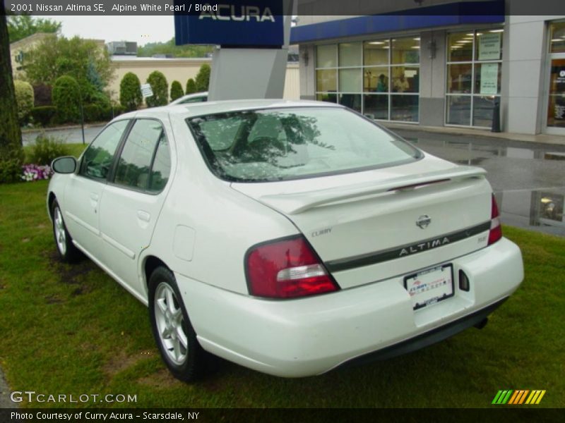 Alpine White Pearl / Blond 2001 Nissan Altima SE