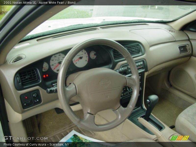 Alpine White Pearl / Blond 2001 Nissan Altima SE