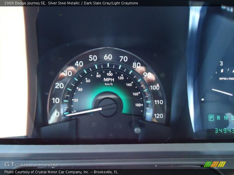 Silver Steel Metallic / Dark Slate Gray/Light Graystone 2009 Dodge Journey SE