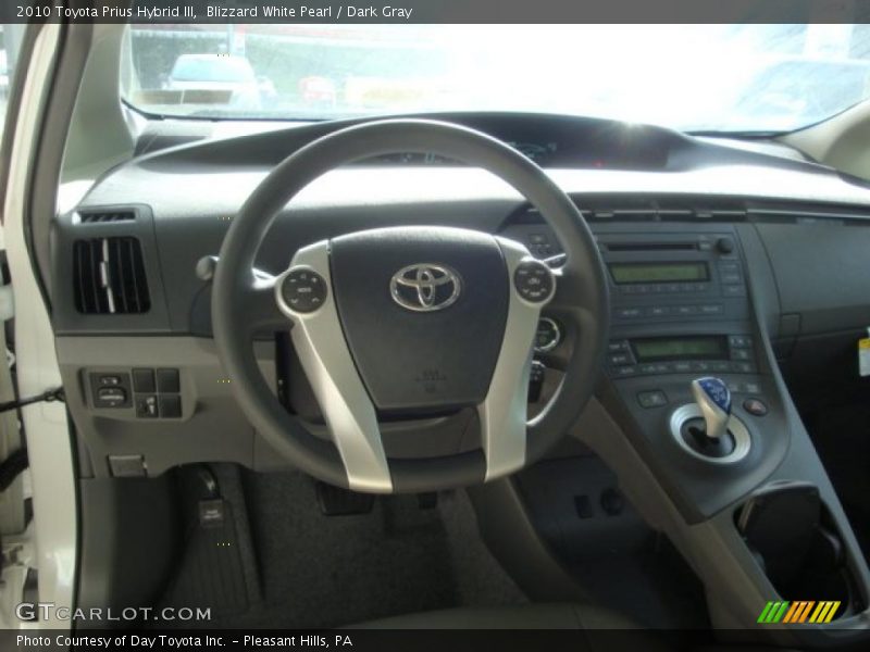 Blizzard White Pearl / Dark Gray 2010 Toyota Prius Hybrid III