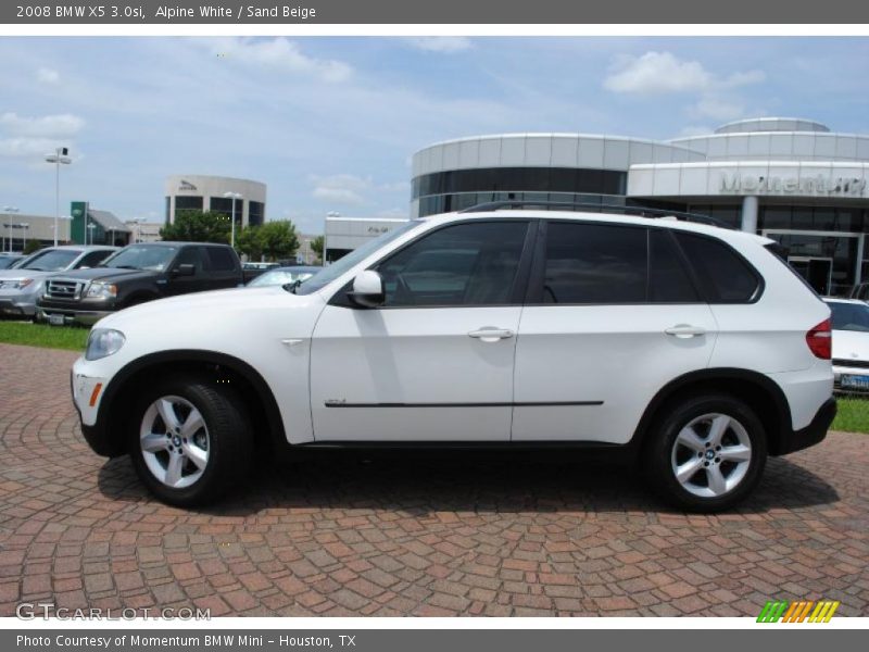 Alpine White / Sand Beige 2008 BMW X5 3.0si